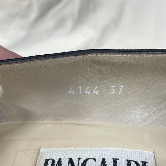 Pancaldi suede satin vintage pumps made in Italy size 37 - Picture 8 of 9